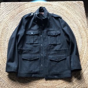 Perry Ellis Military wool jacket